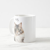 Niedliche Norwegische Waldkatze Beste Mama / Vater Kaffeetasse (Vorderseite Links)