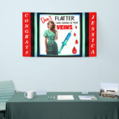 Niedliche Nostalgische Krankenschwester_ Fühlt euc Banner (Messeveranstaltung)