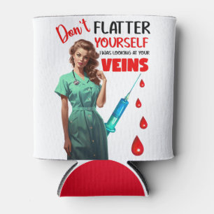 Niedliche Nostalgische Krankenschwester_ Fühlt euc Dosenkühler