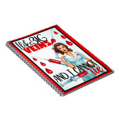 Niedliche Nostalgische Krankenschwester Ich mag gr Notizblock (Rechte Seite)