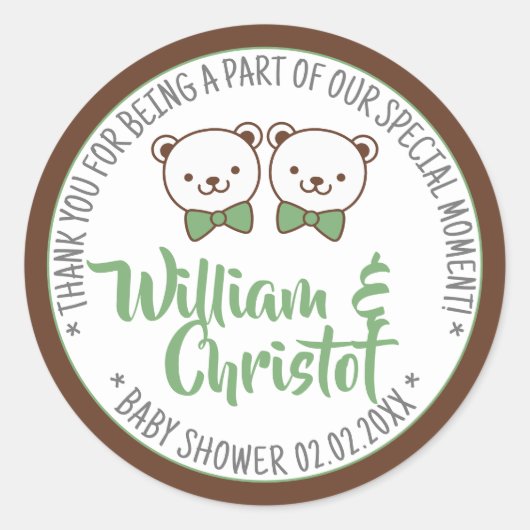 Niedliche Nostalgische Vintage Teddy Bear Babydusc Runder Aufkleber (Vorderseite)