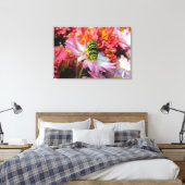 Niedliche Nosy-Raupe N Mas Wrapped Canvas Leinwanddruck (Insitu (Schlafzimmer))