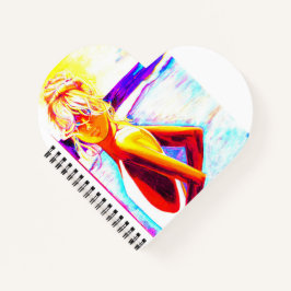 NIEDLICHE NOTE PAD, HERZGESTELLT, COOL FUN FARBE NOTIZBLOCK