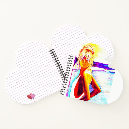 NIEDLICHE NOTE PAD, HERZGESTELLT, COOL FUN FARBE NOTIZBLOCK (Innenseite)