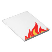 Niedliche Notizblöcke mit Flammendruck (angewinkelt)