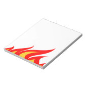 Niedliche Notizblöcke mit Flammendruck (Rotiert)