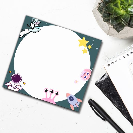 Niedliche Notizblöcke zum Thema "Leerzeichen" Post-it Klebezettel