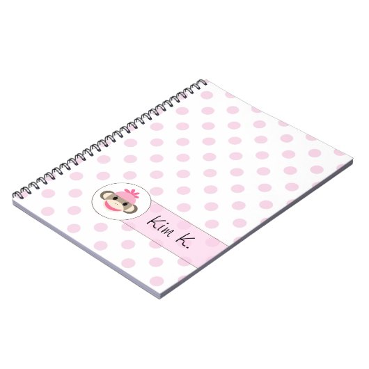 Niedliche Notizbücher durch den Socken-AffeShoppe (Linke Seite)