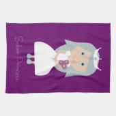 Niedliche nüchterne Prinzessin Purple Handtuch (Horizontal)