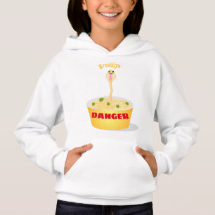 Niedliche Nudeln Schlange Cartoon Illustration Spa Hoodie