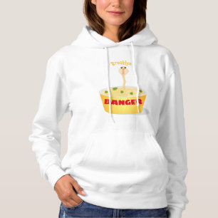 Niedliche Nudeln Schlange Cartoon Illustration Spa Hoodie