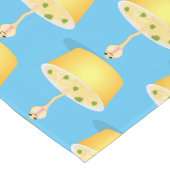 Niedliche Nudeln Schlange Cartoon Illustration Spa Kurzer Tischläufer (Ecke)