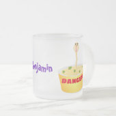 Niedliche Nudeln Schlange Cartoon Illustration Spa Mattglastasse (VorderseiteRechts)