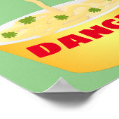 Niedliche Nudeln Schlange Cartoon Illustration Spa Poster (Ecke)