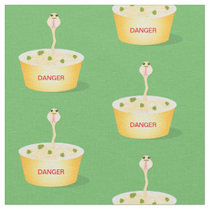 Niedliche Nudeln Schlange Cartoon Illustration Spa Stoff