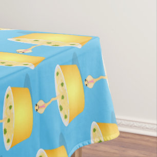 Niedliche Nudeln Schlange Cartoon Illustration Spa Tischdecke