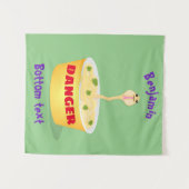 Niedliche Nudeln Schlange Cartoon Illustration Spa Wandteppich (Vorderseite (Horizontal))