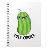 Niedliche Nummer Funny Cucumber Veggie Pun Notizblock (Vorderseite)