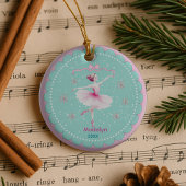 Niedliche Nutcracker ballerina Pflaumenmärsche Keramik Ornament