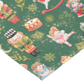 Niedliche Nutcracker Ballett-Puppen Kurzer Tischläufer (Ecke)