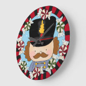 Niedliche Nutcracker-Uhr Große Wanduhr (Winkel)
