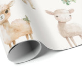 Niedliche Nutztiere Geschenkpapier (Rolleneckpunkt)