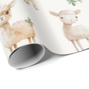 Niedliche Nutztiere Geschenkpapier
