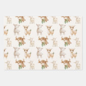 Niedliche Nutztiere Geschenkpapier Set (Vorderseite 3)