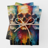 Niedliche Oberwasserfarbe mit lackierter Farbe Geschenkpapier Set (Beispiel)