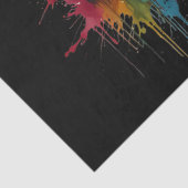 Niedliche Oberwasserfarbe mit lackierter Farbe Seidenpapier (Detail)