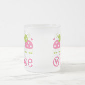 Niedliche Oboe rosa Marienkäfer Mattglastasse (Mittel)