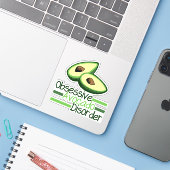 Niedliche obsessive Avocado-Störung Aufkleber (Laptop mit iPhone)