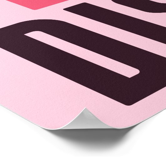 Niedliche obsessive Flamingo-Störung Poster (Ecke)