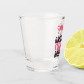 Niedliche obsessive Flamingo-Störung Schnapsglas (Links)