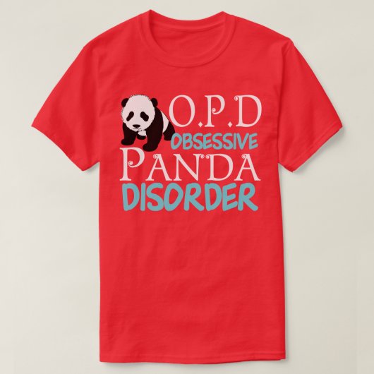Niedliche, obsessive Panda-Störung T-Shirt (Design vorne)