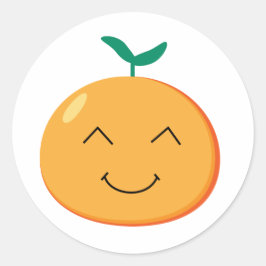 Niedliche Obstaufkleber Runder Aufkleber