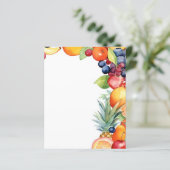 Niedliche Obstliebhaber Papierpapier (Stehend Vorderseite)