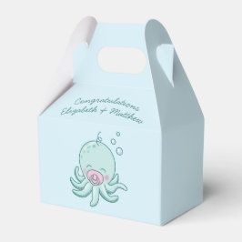 Niedliche Octopus Baby Dusche Kawaii Pink Girl Geschenkschachtel