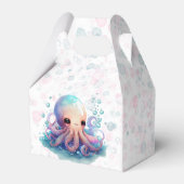 Niedliche Octopus Babydusche Geschenkschachtel (Rückseite)