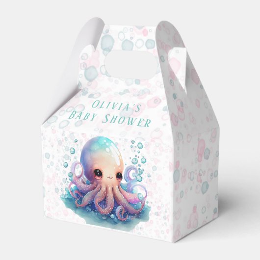 Niedliche Octopus Babydusche Geschenkschachtel (Vorderseite)