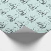 Niedliche Octopus-Illustration Geschenkpapier (Ecke)