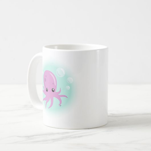Niedliche Octopus-Kaffee-Tasse Kaffeetasse (Vorderseite Links)