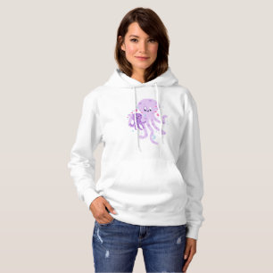 Niedliche Octopus-Mama Zeichnend Kunst Hoodie