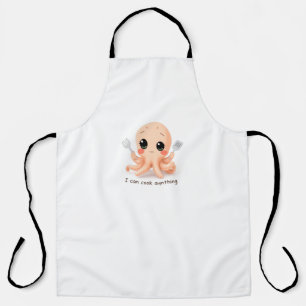 Niedliche Octopus-Schürze - ich kann alles kochen Schürze