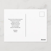 Niedliche Octopus Sea Kreation Vielen Dank Postkarte (Rückseite)