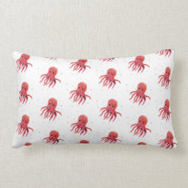 Niedliche Octopus Seen und Grüße Weihnachtsmannmüt Lendenkissen