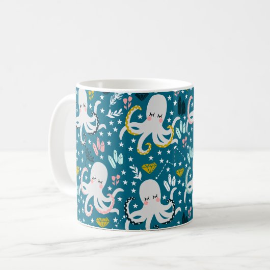 Niedliche Octopus-Tasse Kaffeetasse (Vorderseite Links)