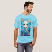 Niedliche Octopus- und Fische T-Shirt (Vorne ganz)