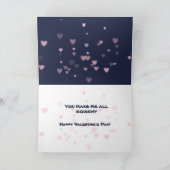 Niedliche Octopus Valentinkarte Feiertagskarte (Innenseite)