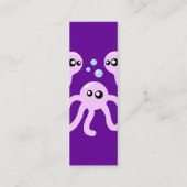 Niedliche Octopus-Visitenkarten Mini Visitenkarte (Rückseite)